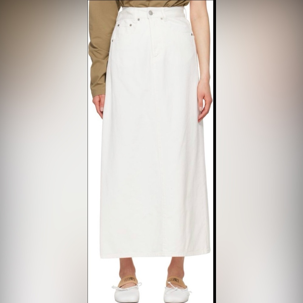 Maison Martin Margiela White Maxi Skirt